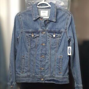 Brand New Old Navy Women’s Denim Trucker Jacket - Medium Wash